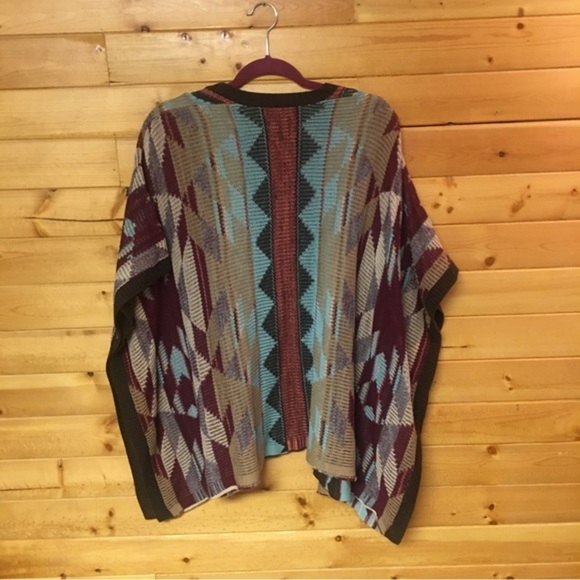 Poncho Style Cover All Desert Knit = By Eddie Bauer  Size XS/S - Picture 2 of 3